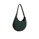 Dark Green Faux Leather Hobo Shoulder Bag