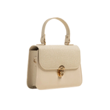 Raffia Faux Leather Handbag