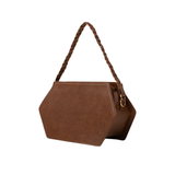 Structured Faux Leather Handbag