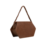 Structured Faux Leather Handbag